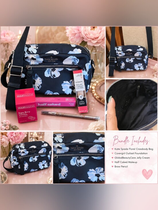 kate spade Handbags - 🌸 NWOT Kate Spade Floral Crossbody & Beauty Bundle 🌸